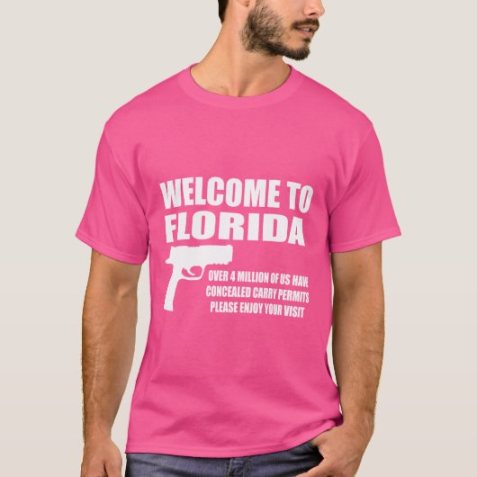 Willkommen bei Florida Pro Gun T-Shirt (Vorderseite)