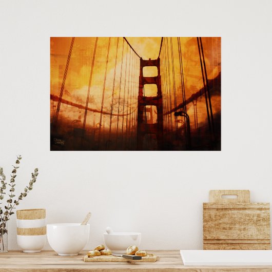 Willkommen bei foggysco poster (Küche)