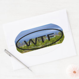 Willkommen bei Fraser Ovaler Aufkleber