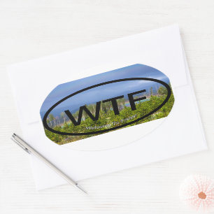 Willkommen bei Fraser Ovaler Aufkleber