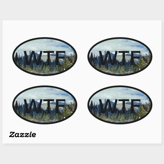 Willkommen bei Frasers Ovaler Aufkleber (Blatt)