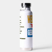 "Willkommen bei GeekSpooge" Wasserflasche Trinkflasche (Rechts)