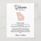 Willkommen bei GEORGIA Letter & Itinerary JEDE FAR (Vorderseite)