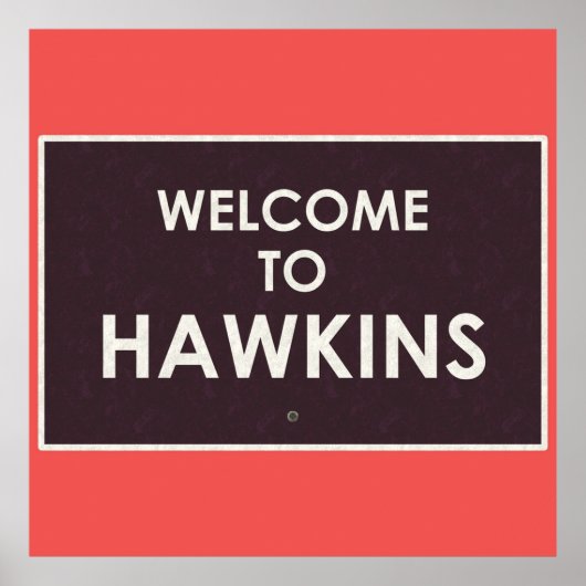 Willkommen bei Hawkins Poster (Vorne)
