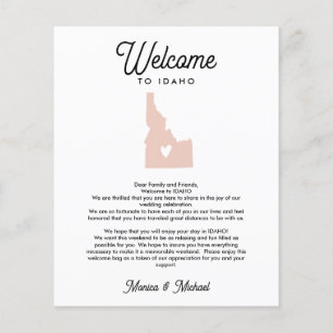 Willkommen bei IDAHO Letter & Itinerary JEDE FARBE