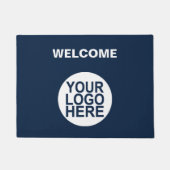 Willkommen bei Ihrem Firmenlogo Fußmatte (Vorderseite)