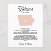 Willkommen bei IOWA Letter & Itinerary JEDE FARBE (Vorderseite)