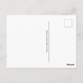 Willkommen bei japanischer Lampe nach Überquerung Postkarte (Rückseite)