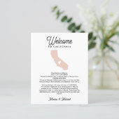 Willkommen bei KALIFORNIA Letter & Itinerary JEDE (Stehend Vorderseite)