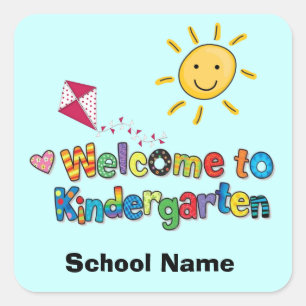 Willkommen bei Kindergarten Stickers