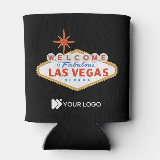 Willkommen bei Las Vegas Custom Logo Can Cooler Dosenkühler (Rückseite)