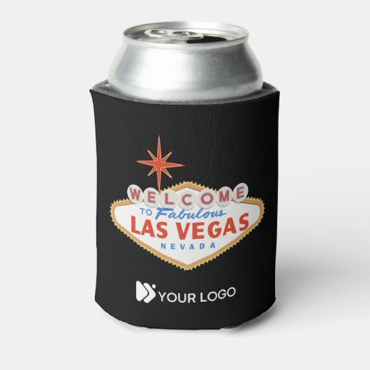 Willkommen bei Las Vegas Custom Logo Can Cooler Dosenkühler (Kanne Rückseite)