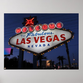 Willkommen bei Las Vegas Nevada Poster Print