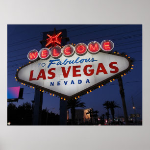 Willkommen bei Las Vegas Nevada Poster Print