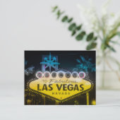 Willkommen bei LAS VEGAS Reise Postkarte (Stehend Vorderseite)