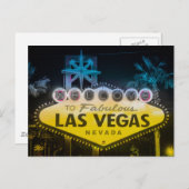 Willkommen bei LAS VEGAS Reise Postkarte (Vorne/Hinten)