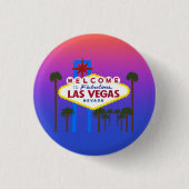 Willkommen bei Las Vegas Schild #3 Button (Vorderseite)