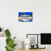 Willkommen bei Las Vegas Sign Print / Poster (Heimbüro)