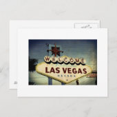"Willkommen bei Las Vegas" Vintage Postkarte (Vorne/Hinten)