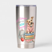 Willkommen bei Linas Schulabenteuern! Thermobecher (Rückseite)
