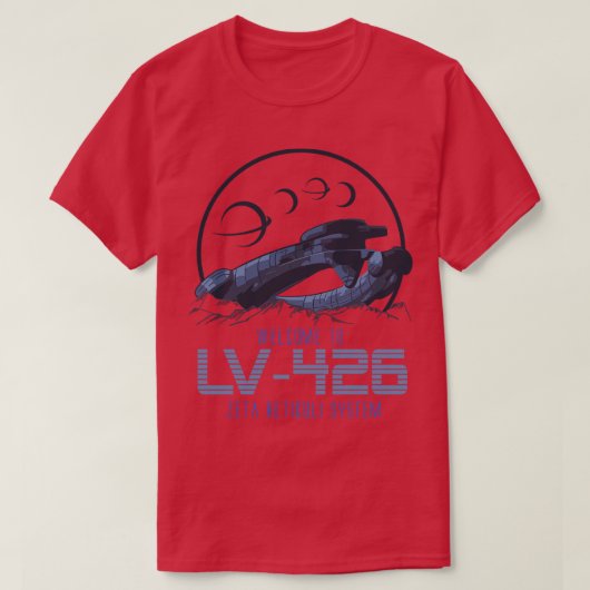 Willkommen bei LV 426 Zeta Reticuli System T-Shirt (Design vorne)
