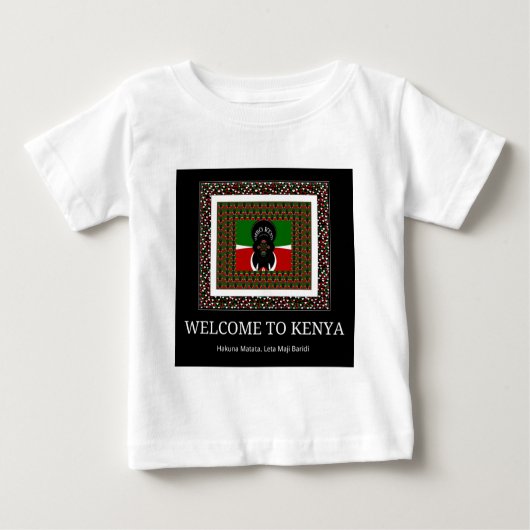 Willkommen bei Magical Kenya: Hakuna Matata Baby T-shirt (Vorderseite)