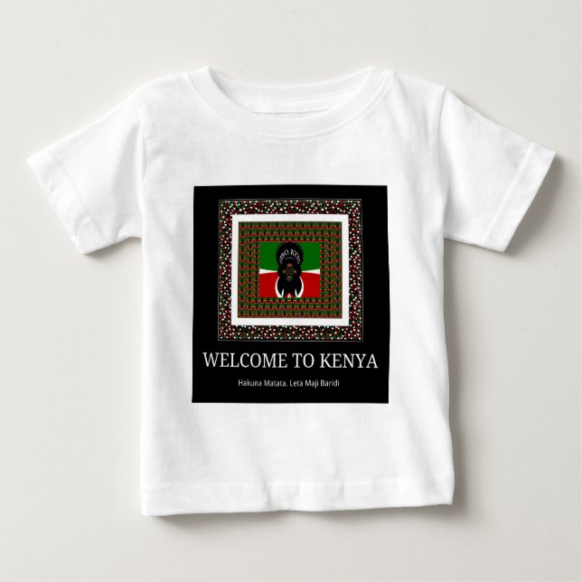 Willkommen bei Magical Kenya: Hakuna Matata Baby T-shirt (Vorderseite)