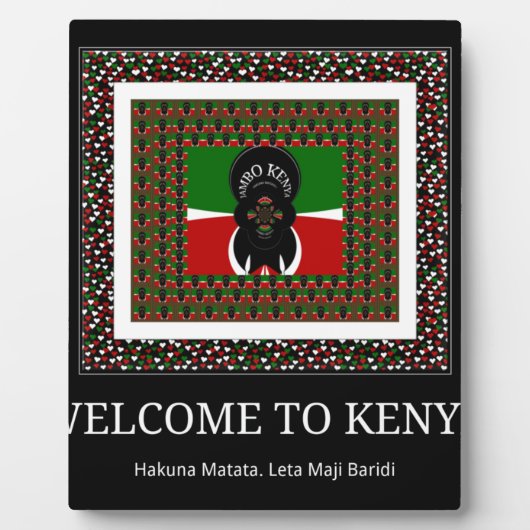 Willkommen bei Magical Kenya: Hakuna Matata Fotoplatte (Vorderseite)