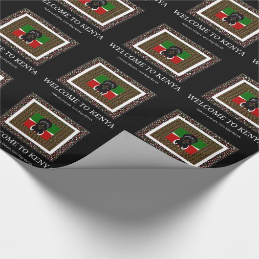 Willkommen bei Magical Kenya: Hakuna Matata Geschenkpapier (Ecke)