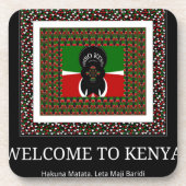 Willkommen bei Magical Kenya: Hakuna Matata Getränkeuntersetzer (Vorderseite)