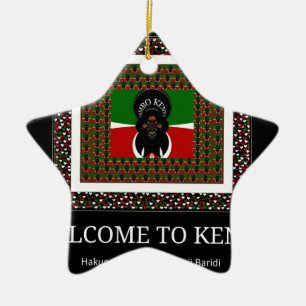 Willkommen bei Magical Kenya: Hakuna Matata Keramikornament
