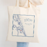 Willkommen bei Manteo NC Roanoke Wedding Tragetasche<br><div class="desc">Herzlich willkommen bei Ihrer Hochzeit in Manteo, North Carolina mit unserer maßgeschneiderten, blauen Außenbank Karte mit dem Motto "Willkommen in Manteo" Tote Taschen. Mit dem Charme der Insel Roanoke haben sie einen Küstenton Set. Ideal für Veranstaltungen wie Elizabethan Gardens, Roanoke Island Festival Park, Marshes Light, Tranquil House Inn, Island Farm...</div>