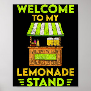 Willkommen bei meinem Limonadenstand _ Sommer _ Zi Poster