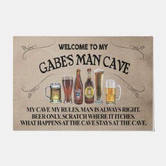 Willkommen bei meinem Mann Höhlenmatt, Mann Funny Fußmatte