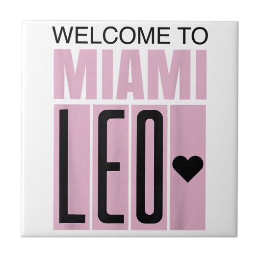 Willkommen bei Miami Leo 10 - GOAT Fliese (Vorderseite)