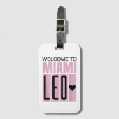 Willkommen bei Miami Leo 10 - GOAT Gepäckanhänger (Vorderseite Vertikal)