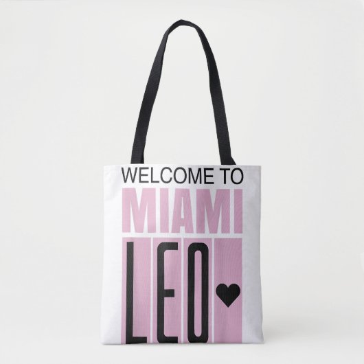 Willkommen bei Miami Leo 10 - GOAT Tasche (Vorderseite)
