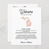 Willkommen bei MICHIGAN Letter & Itinerary JEDE FA (Vorne/Hinten)