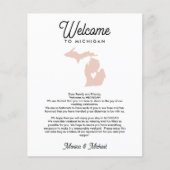 Willkommen bei MICHIGAN Letter & Itinerary JEDE FA (Vorderseite)
