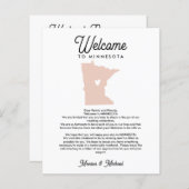 Willkommen bei MINNESOTA Letter & Itinerary JEDE F (Vorne/Hinten)