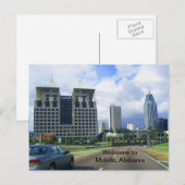 Willkommen bei Mobile, Alabama Postkarte (Vorne/Hinten)
