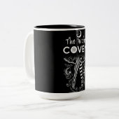 Willkommen bei My Coven Witch Legs Halloween Zweifarbige Tasse (Vorderseite Links)