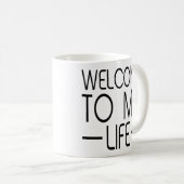 Willkommen bei My Life - Simple Plan Lyric Music G Kaffeetasse (VorderseiteRechts)