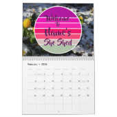 Willkommen bei Name's She Shed 20xx Retro Sunset Kalender (Feb 2026)