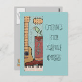 Willkommen bei Nashville Postcard 2 Postkarte (Vorne/Hinten)
