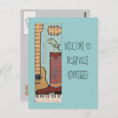 Willkommen bei Nashville Postcard 2 Postkarte (Vorne/Hinten)