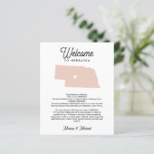 Willkommen bei NEBRASKA Letter & Itinerary JEDE FA (Stehend Vorderseite)