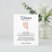 Willkommen bei NEVADA Letter & Itinerary JEDE FARB (Stehend Vorderseite)