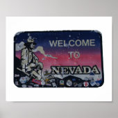 Willkommen bei Nevada Notebook Postcard Poster (Vorne)