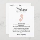 Willkommen bei NEW JERSEY Letter & Itinerary JEDE (Vorne/Hinten)